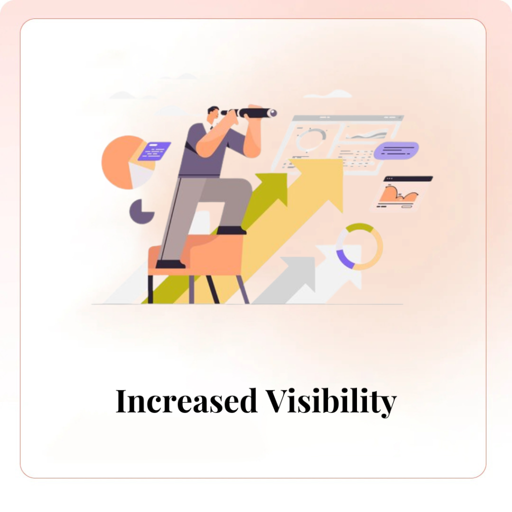 Increased visibility